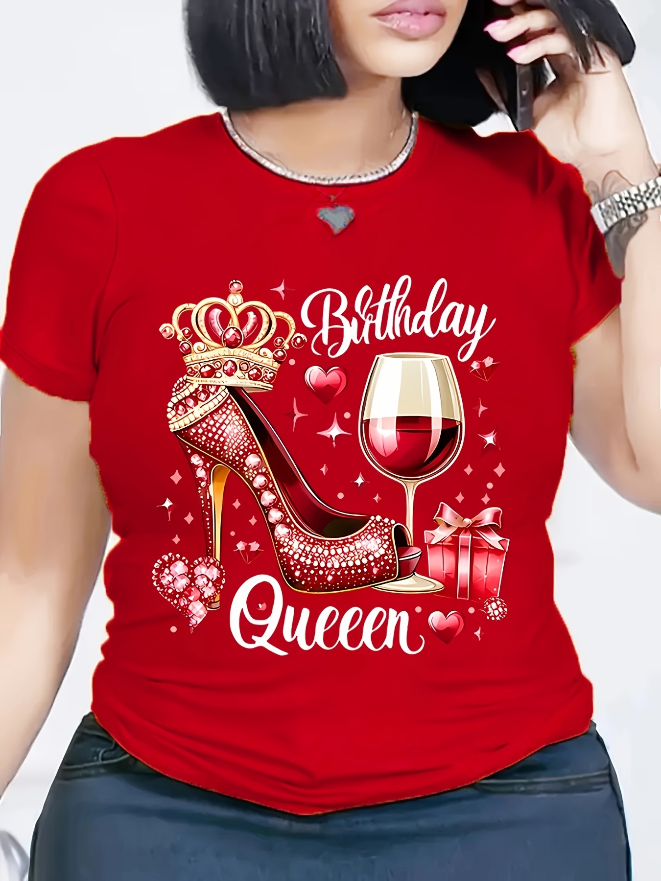 Red Birthday Queen Women's Hig - Wine Or Beer incelemesi ve fiyatı