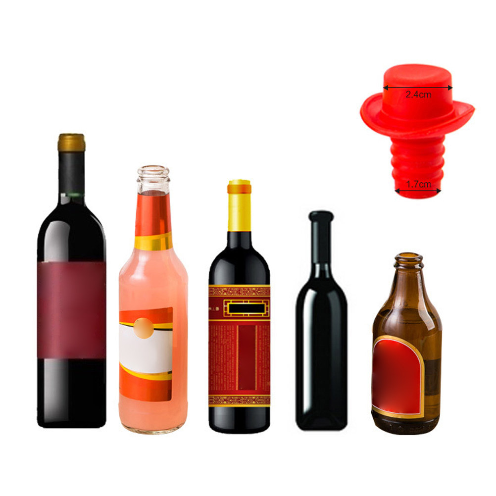 5Pcs Elegant Hat Shaped Silico - Wine Beer Hat incelemesi ve fiyatı