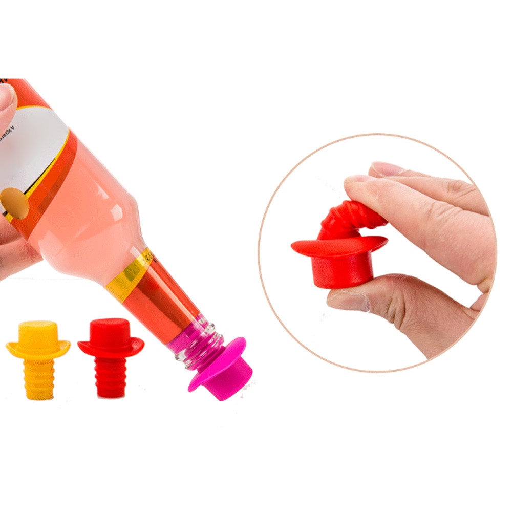 5Pcs Elegant Hat Shaped Silico - Wine Beer Hat incelemesi ve fiyatı
