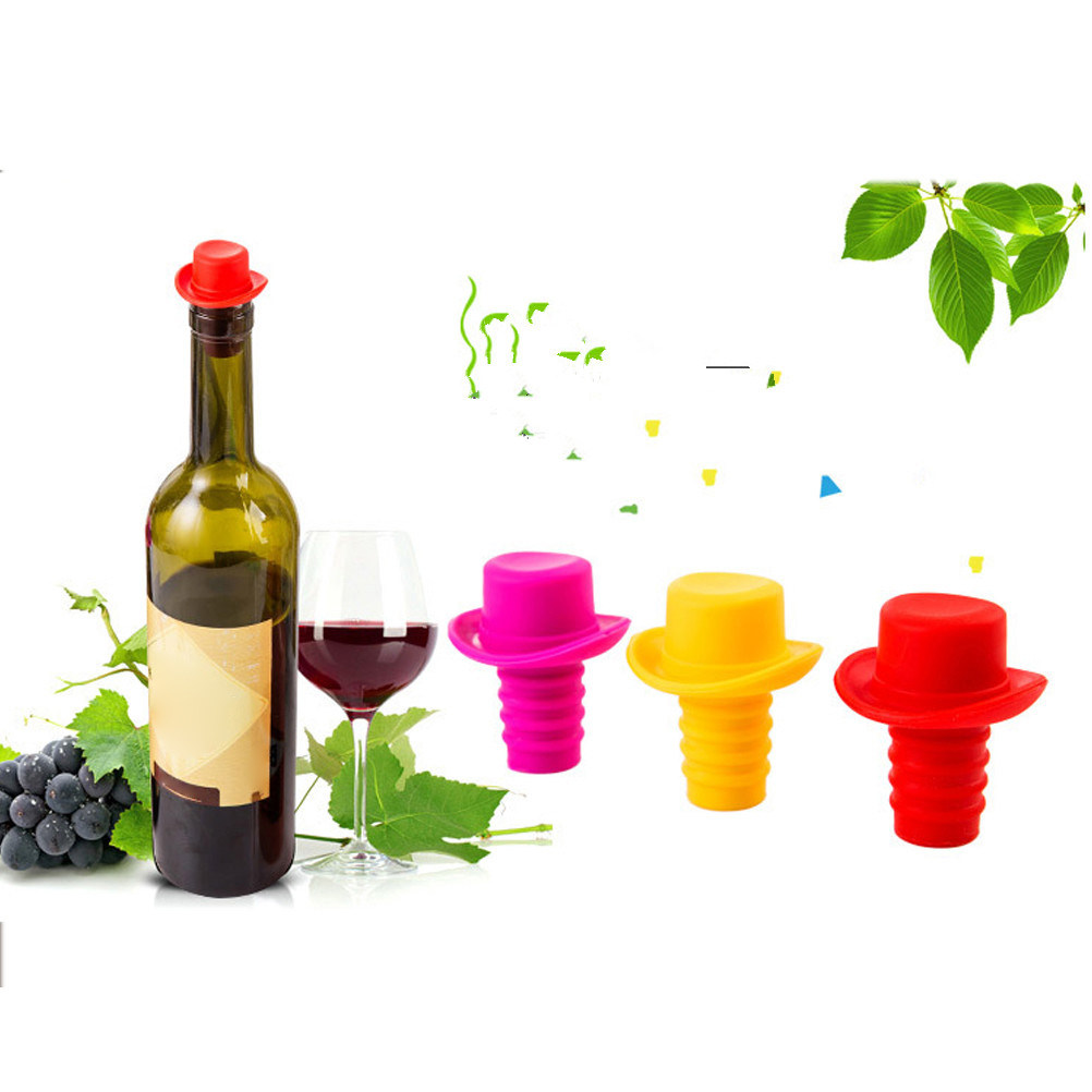 5Pcs Elegant Hat Shaped Silico - Wine Beer Hat incelemesi ve fiyatı