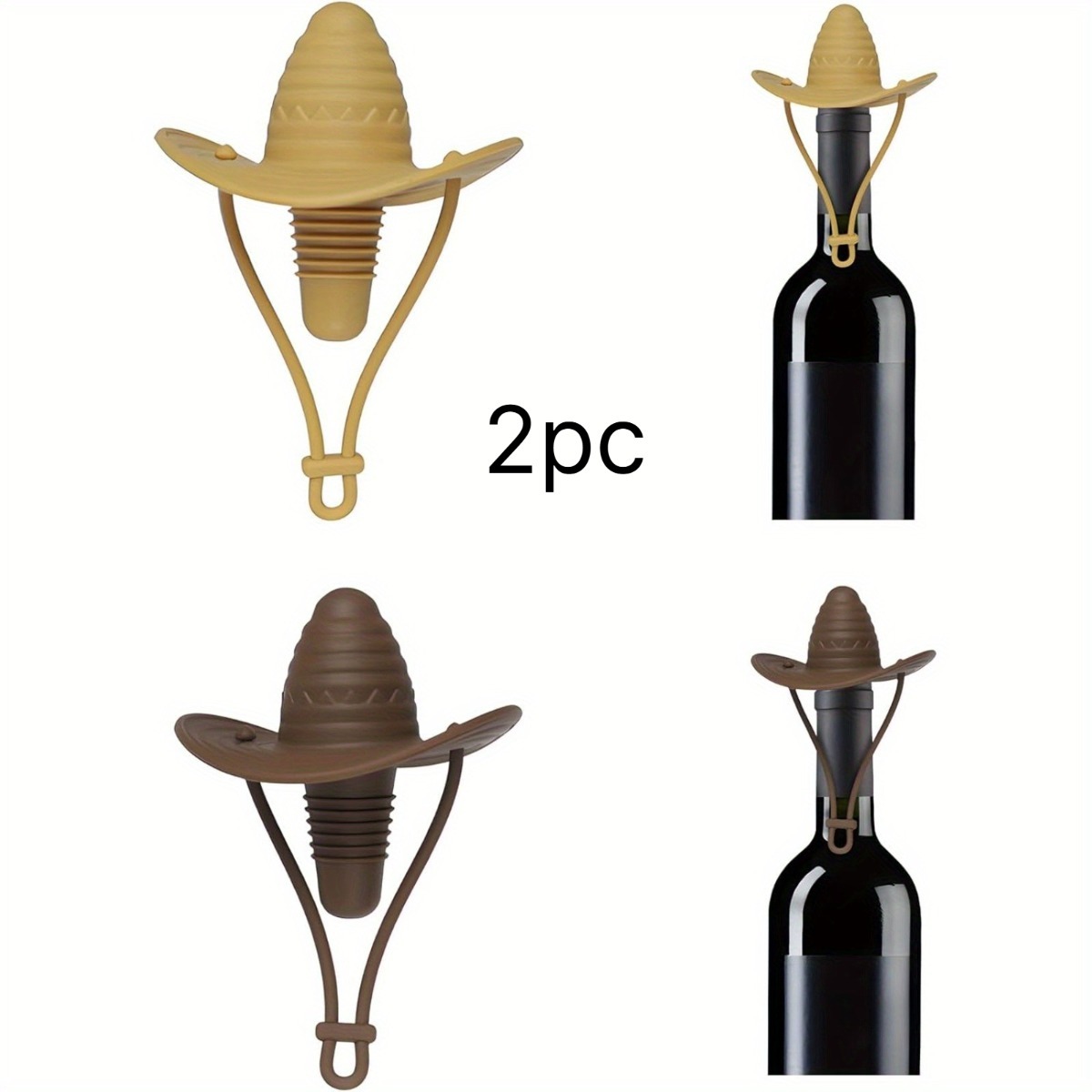 Cowboy Hat Wine Bottle Stopper - Wine Beer Hat incelemesi ve fiyatı