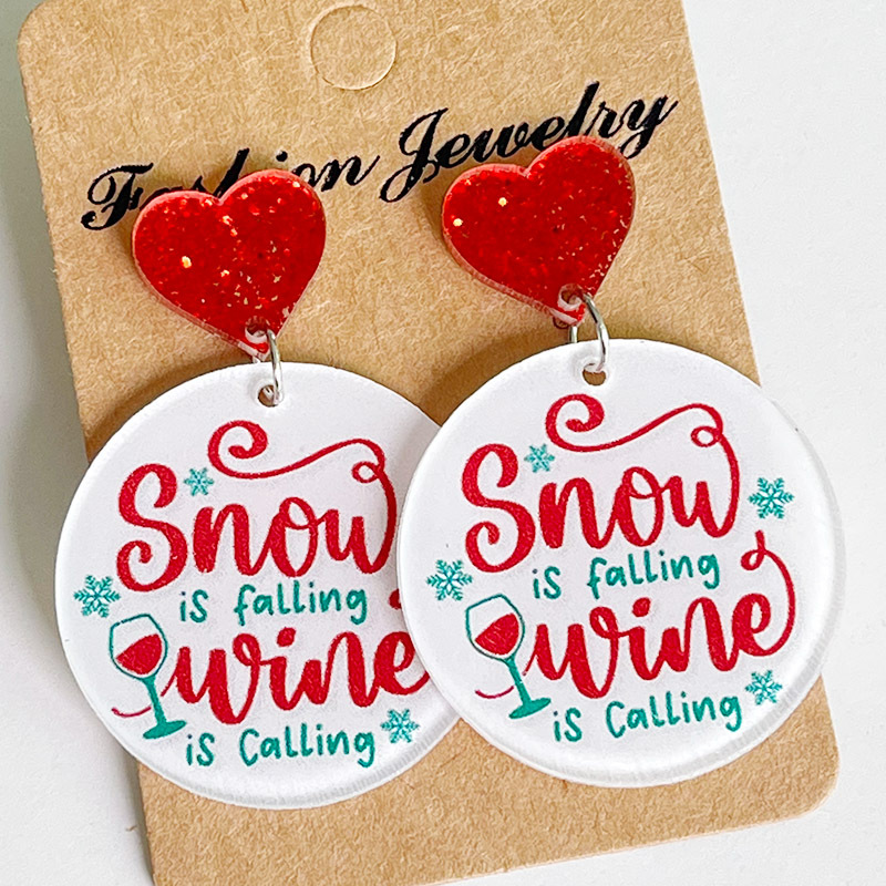 New Christmas Earrings Christm - Wine Beer Hat incelemesi ve fiyatı