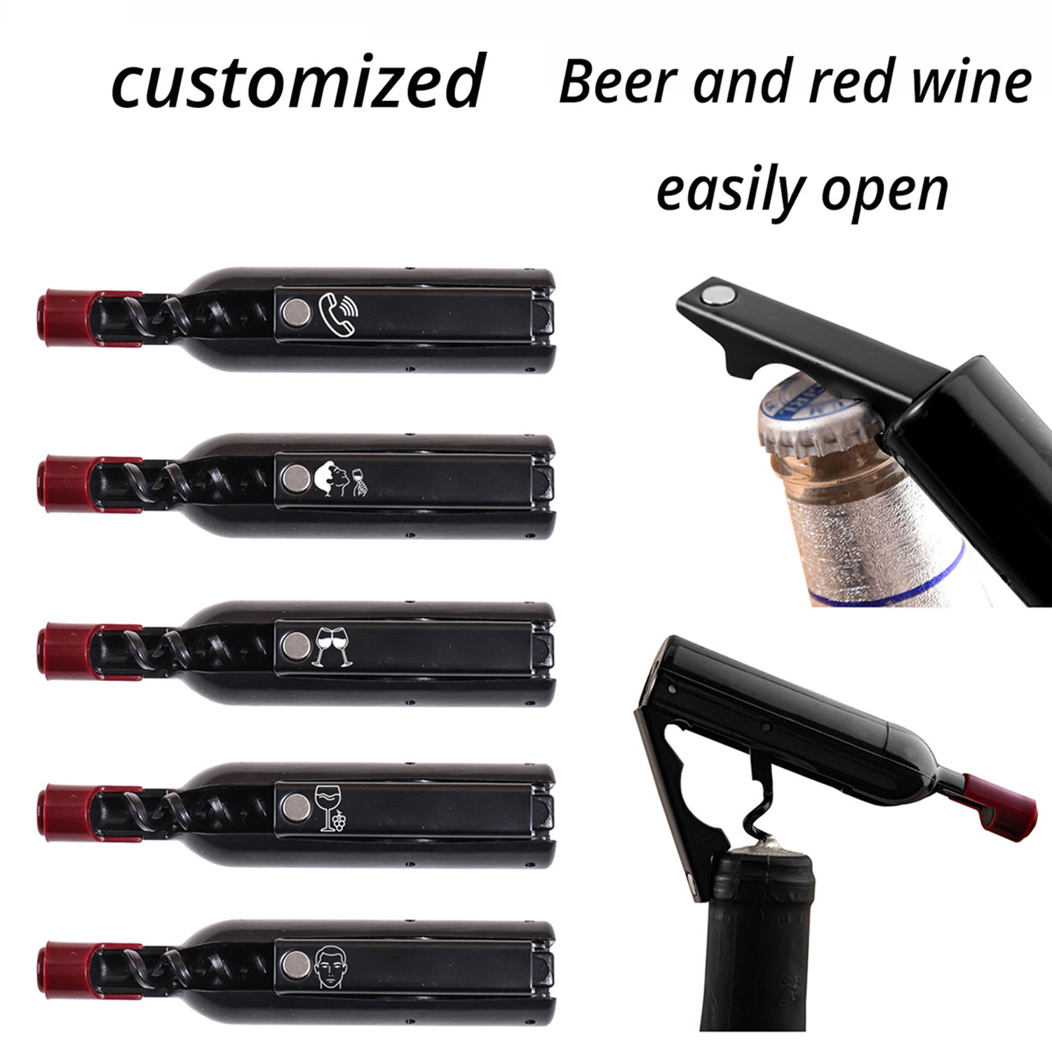 Bottle Shape Custom Text Wine  - Wine With Beer Name incelemesi ve fiyatı