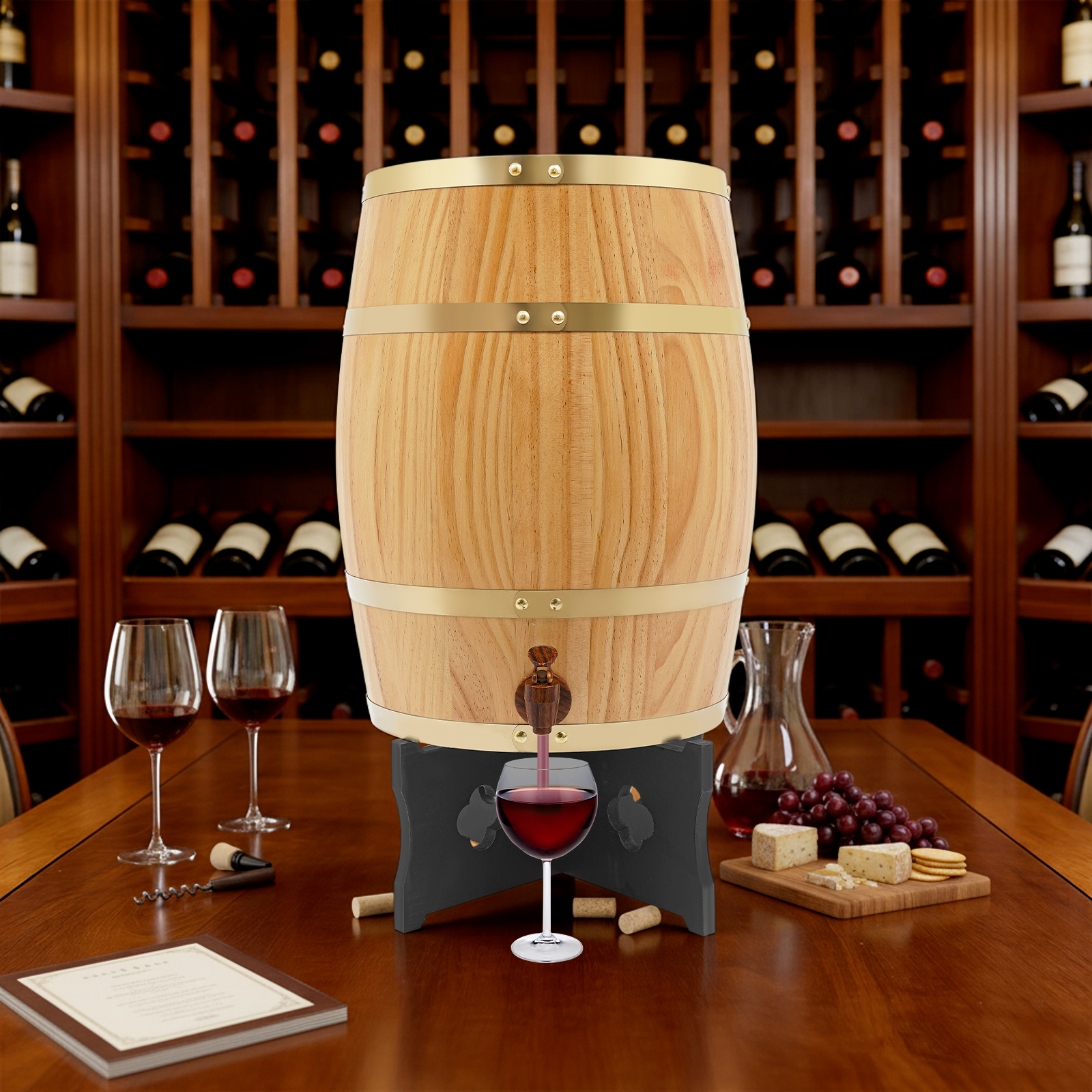 20L/5.28Gal Wood Color Wine Ba - Wine Beer And Cider incelemesi ve fiyatı