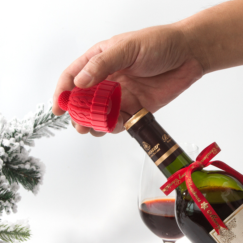 Cute Knit Hat Silicone Wine St - Wine Beer Hat incelemesi ve fiyatı