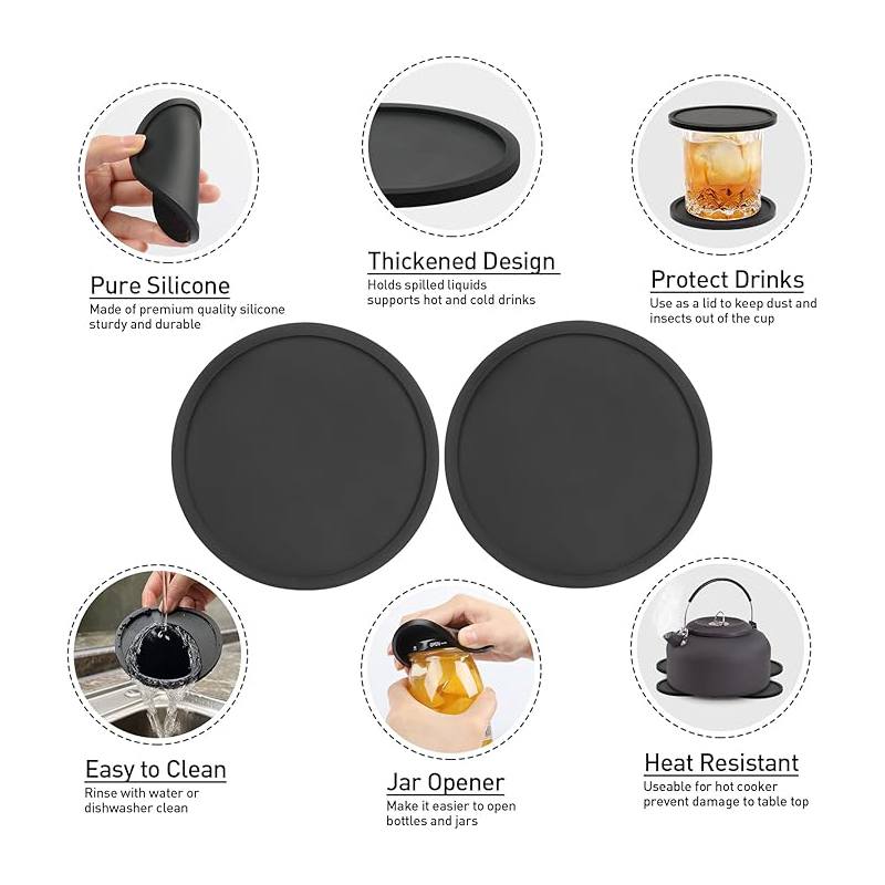 6-Piece Set of Round Silicone  - Wine Or Beer incelemesi ve fiyatı