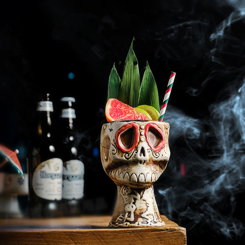 Halloween Skull Ceramic Mug -  - Wine Beer Mixed Drinks incelemesi ve fiyatı