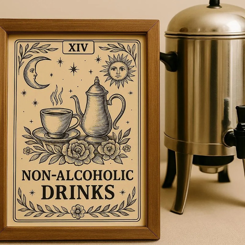 Vintage Tarot Wedding Poster B - Wine Beer Menu incelemesi ve fiyatı