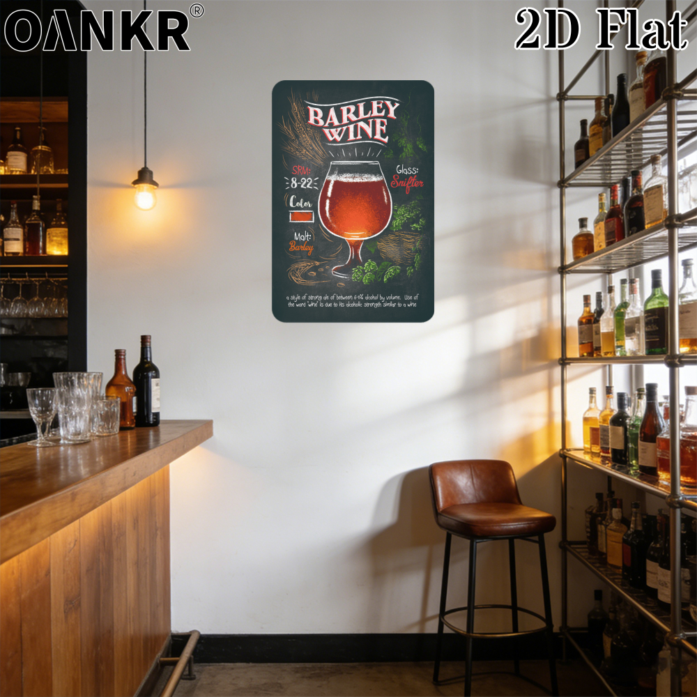 Retro Barley Wine Beer Poster  - Beer Barley Wine incelemesi ve fiyatı