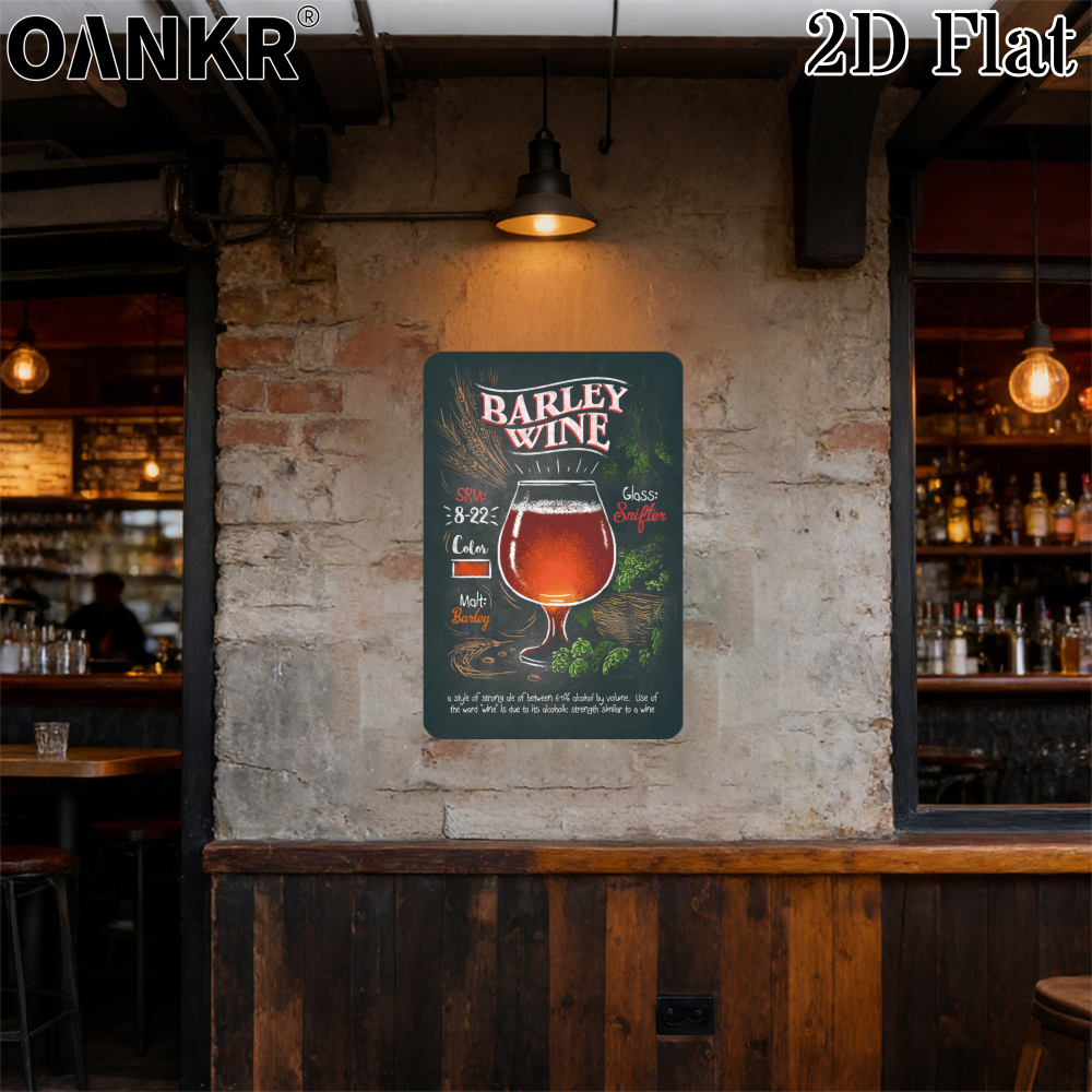 Retro Barley Wine Beer Poster  - Beer Barley Wine incelemesi ve fiyatı