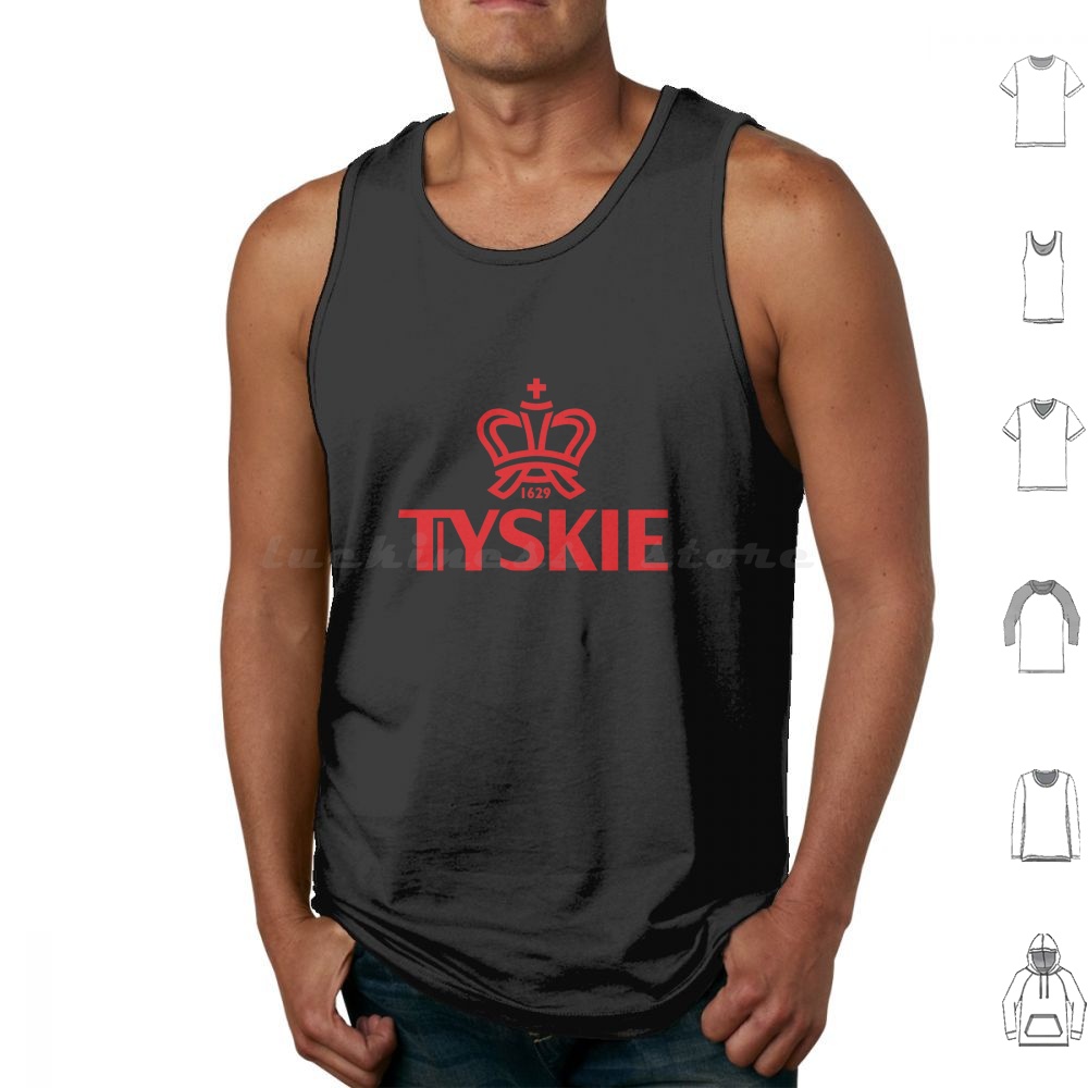 Tyskie Tank Tops Print Cotton  - Beer Wine Gin incelemesi ve fiyatı
