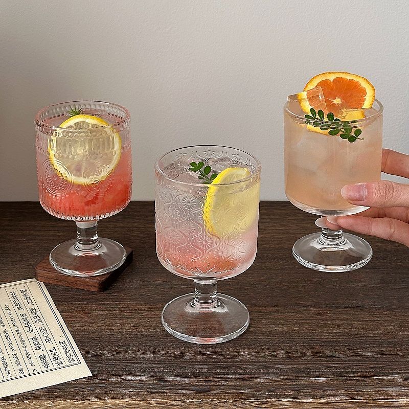 4pcs Set Vintage Embossed Mixe - Wine Beer Mixed Drinks incelemesi ve fiyatı