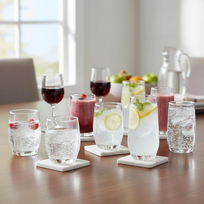 Glassware Collection 16-Piece  - Wine Beer Mixed Drinks incelemesi ve fiyatı