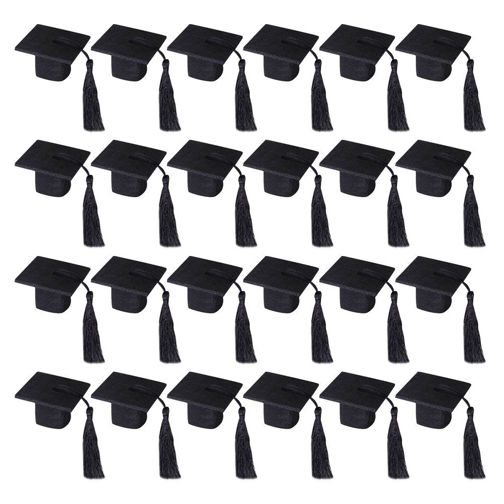 24Pcs Mini Graduation Cap Topp - Wine Beer Hat incelemesi ve fiyatı
