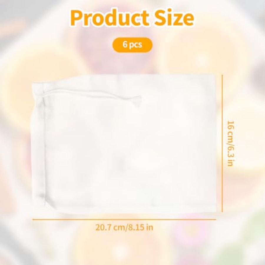 6 Pcs White Nylon Straining Ba - Wine Beer And Cider incelemesi ve fiyatı