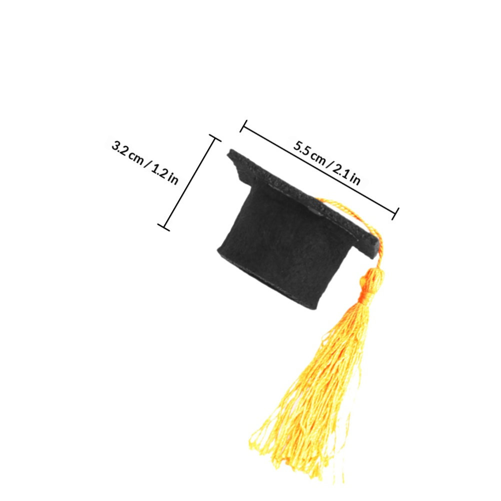 24Pcs Mini Graduation Cap Topp - Wine Beer Hat incelemesi ve fiyatı