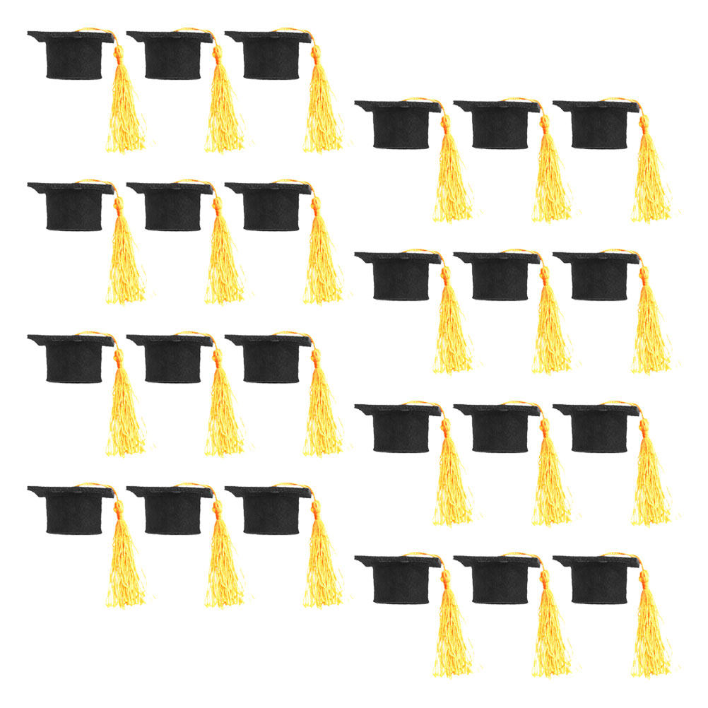 24Pcs Mini Graduation Cap Topp - Wine Beer Hat incelemesi ve fiyatı