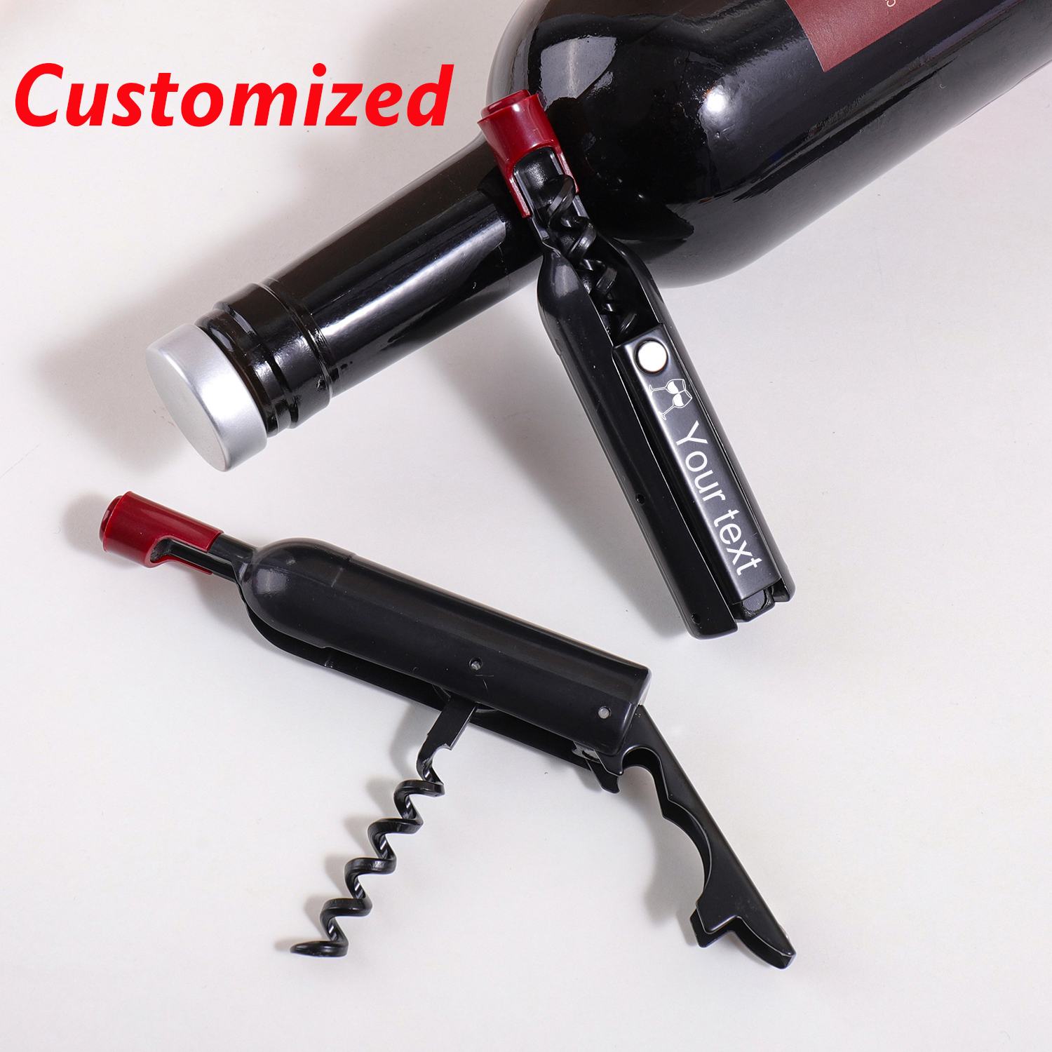 Bottle Shape Custom Text Wine  - Wine With Beer Name incelemesi ve fiyatı