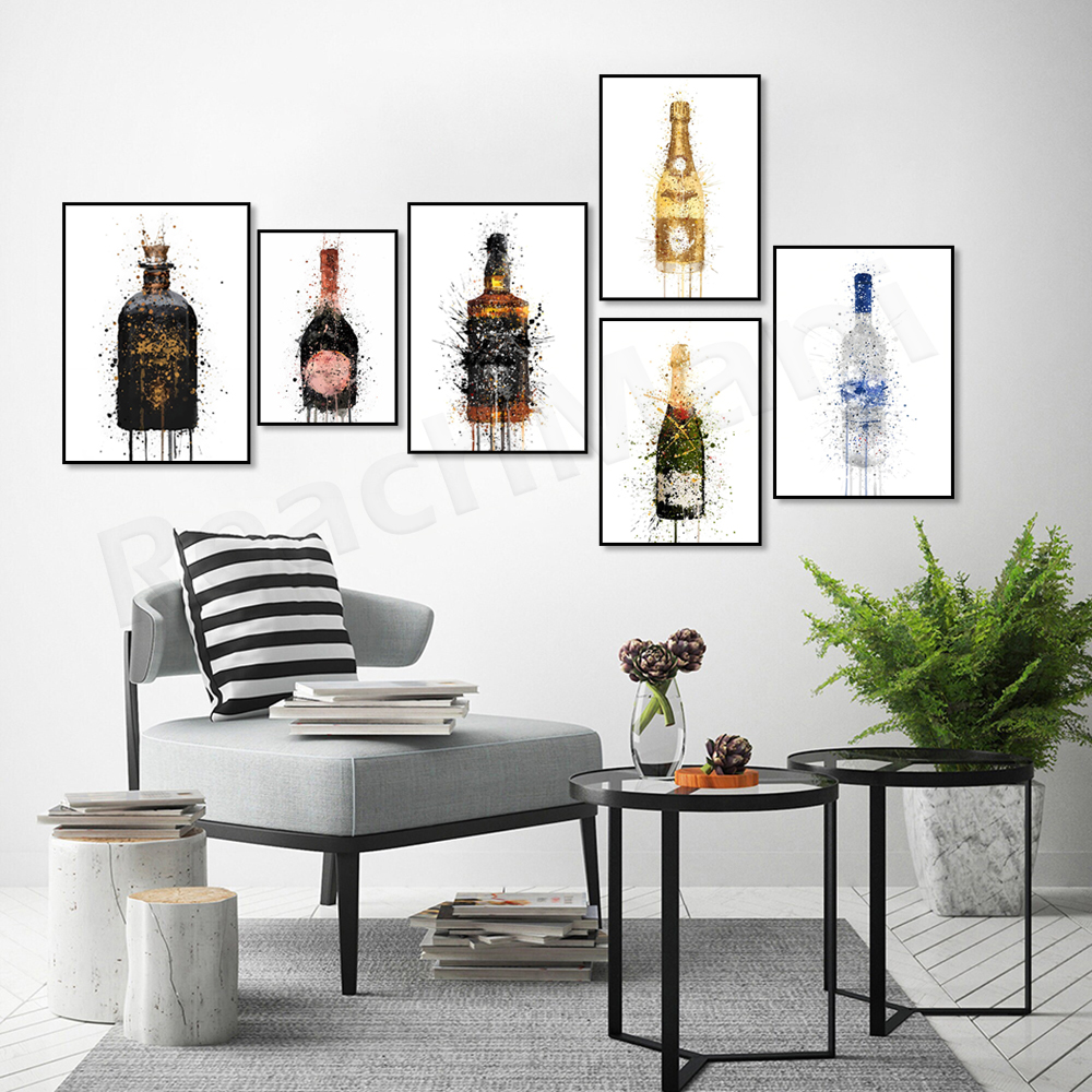 Champagne art poster, beer, gi - Beer Wine Gin incelemesi ve fiyatı