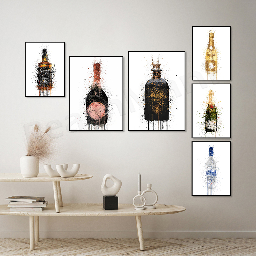 Champagne art poster, beer, gi - Beer Wine Gin incelemesi ve fiyatı