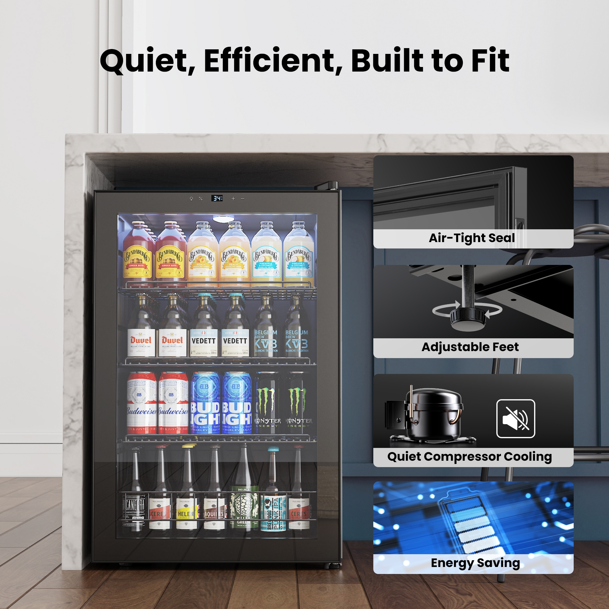 Mini Glass Door Beverage Coole - Wine Beer Cooler Direct incelemesi ve fiyatı