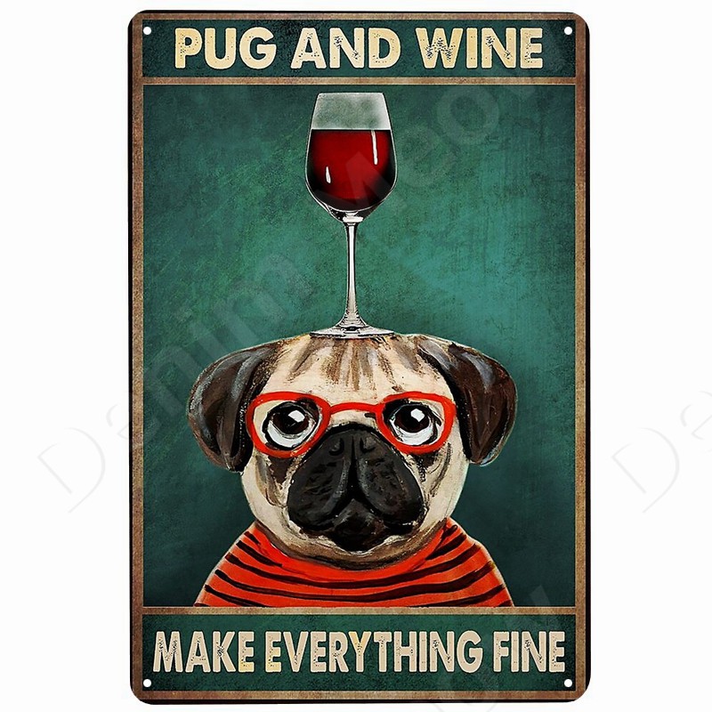 Cats and Wine Vintage Metal Si - Beer Wine Gin incelemesi ve fiyatı