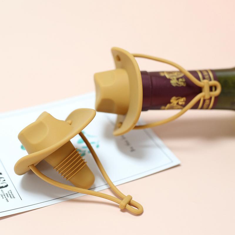 Silicone Cowboy Hat Wine Cork  - Wine Beer Hat incelemesi ve fiyatı