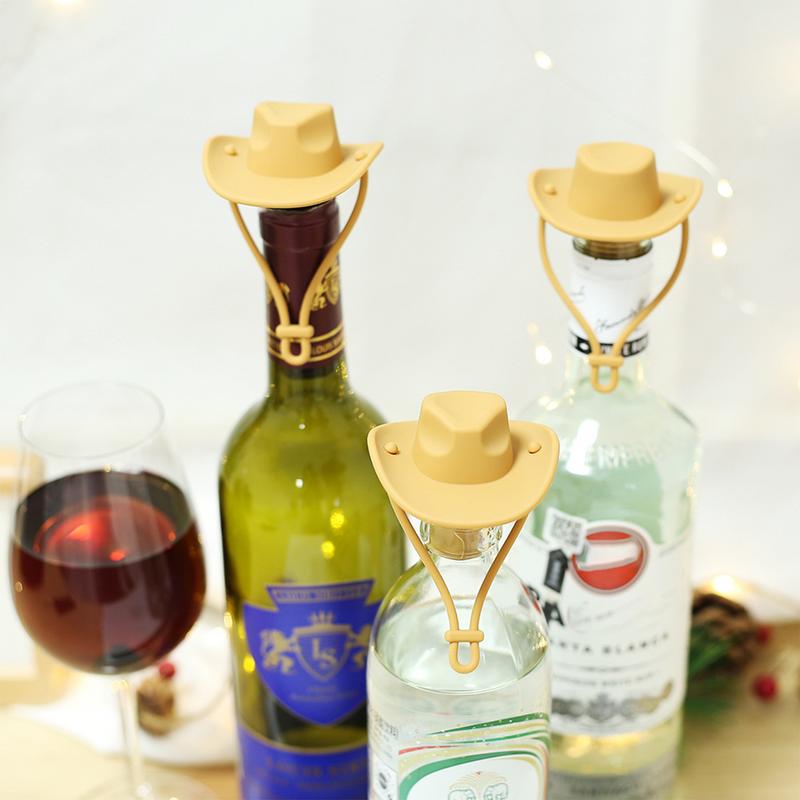Silicone Cowboy Hat Wine Cork  - Wine Beer Hat incelemesi ve fiyatı