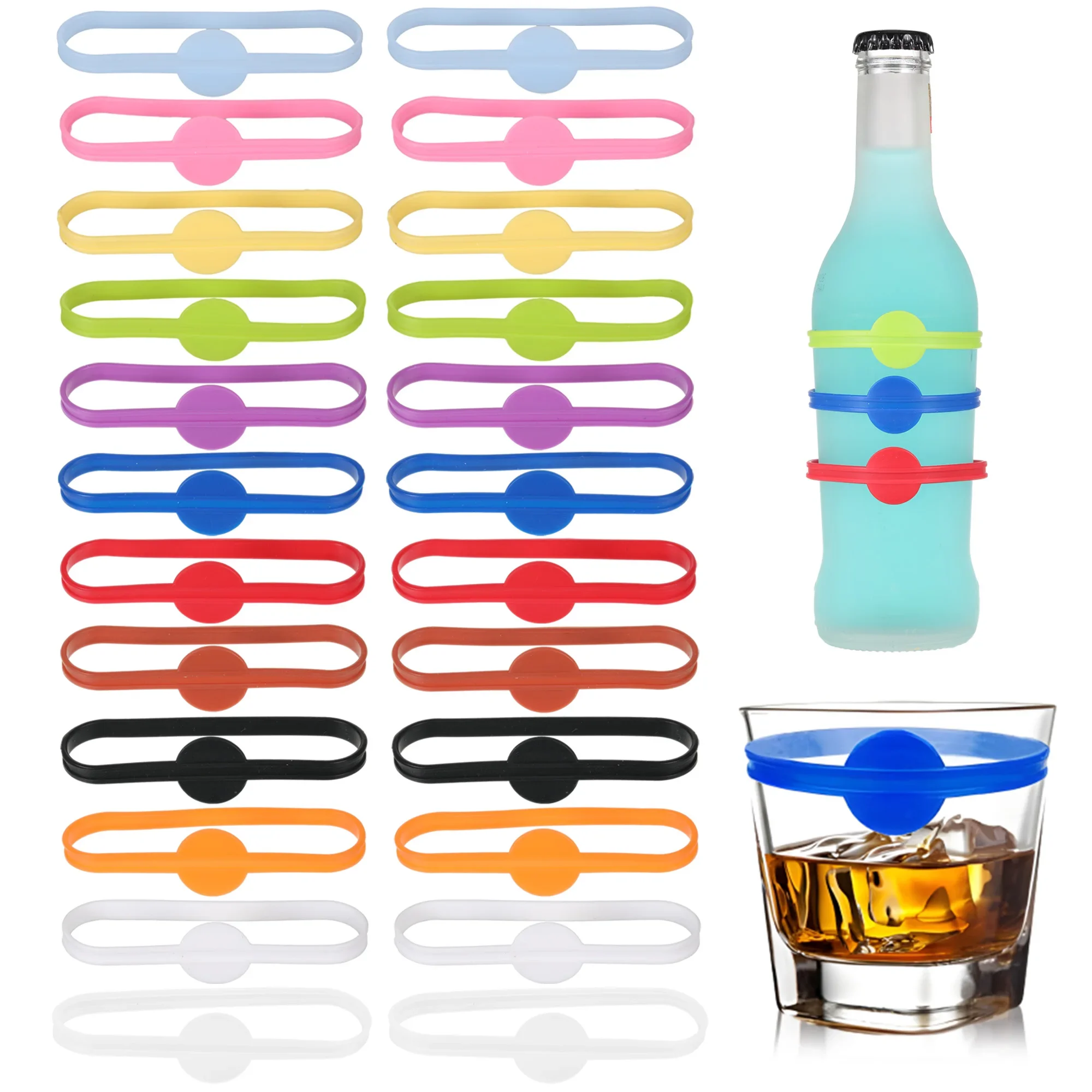 24pcs Wine Labels Glasses Drin - Wine Or Beer incelemesi ve fiyatı