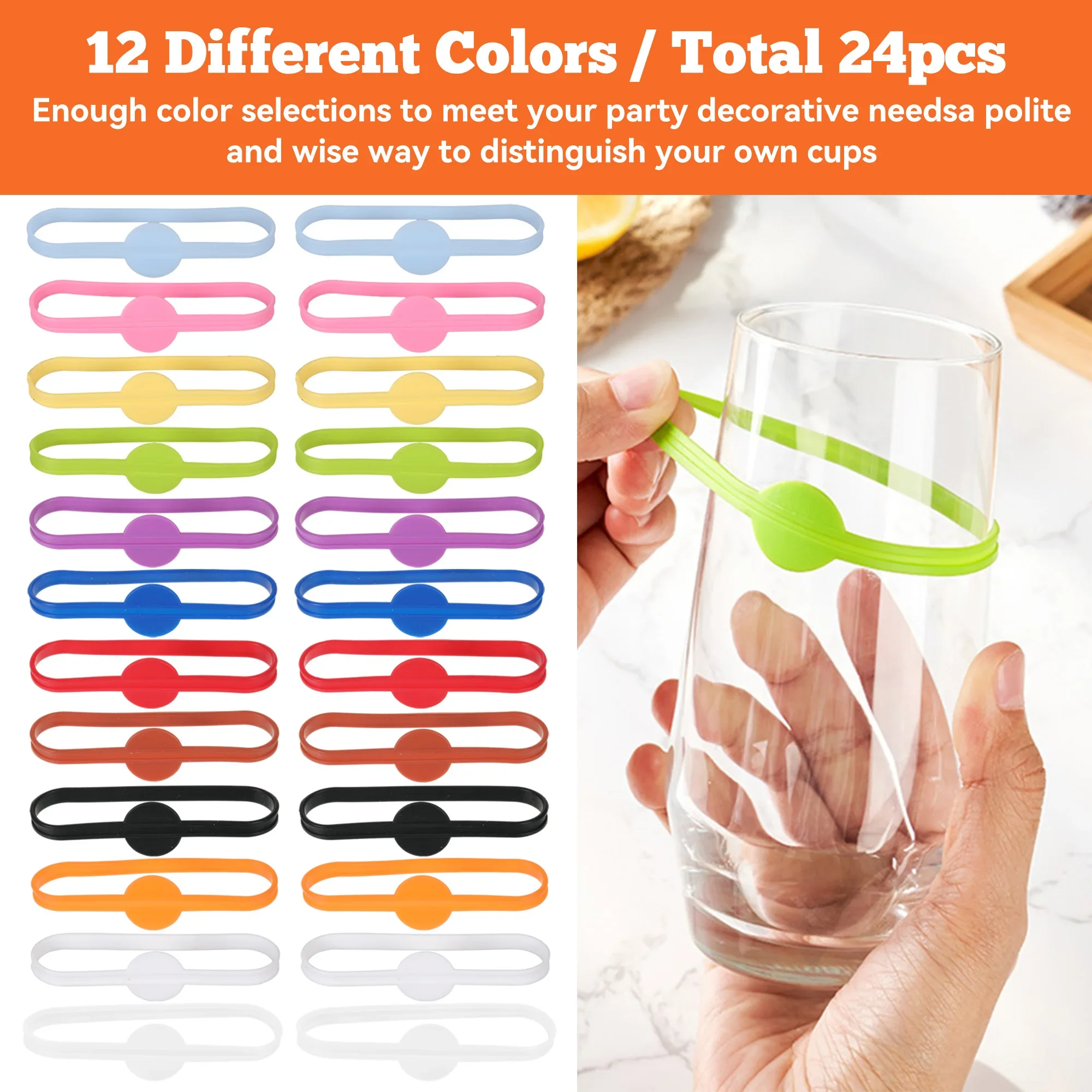 24pcs Wine Labels Glasses Drin - Wine Or Beer incelemesi ve fiyatı