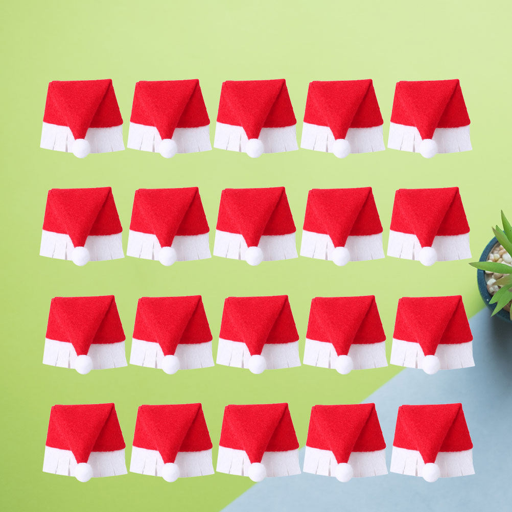 20Pcs Santa Hat Christmas Wine - Wine Beer Hat incelemesi ve fiyatı