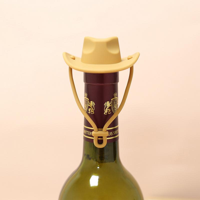 Silicone Cowboy Hat Wine Cork  - Wine Beer Hat incelemesi ve fiyatı